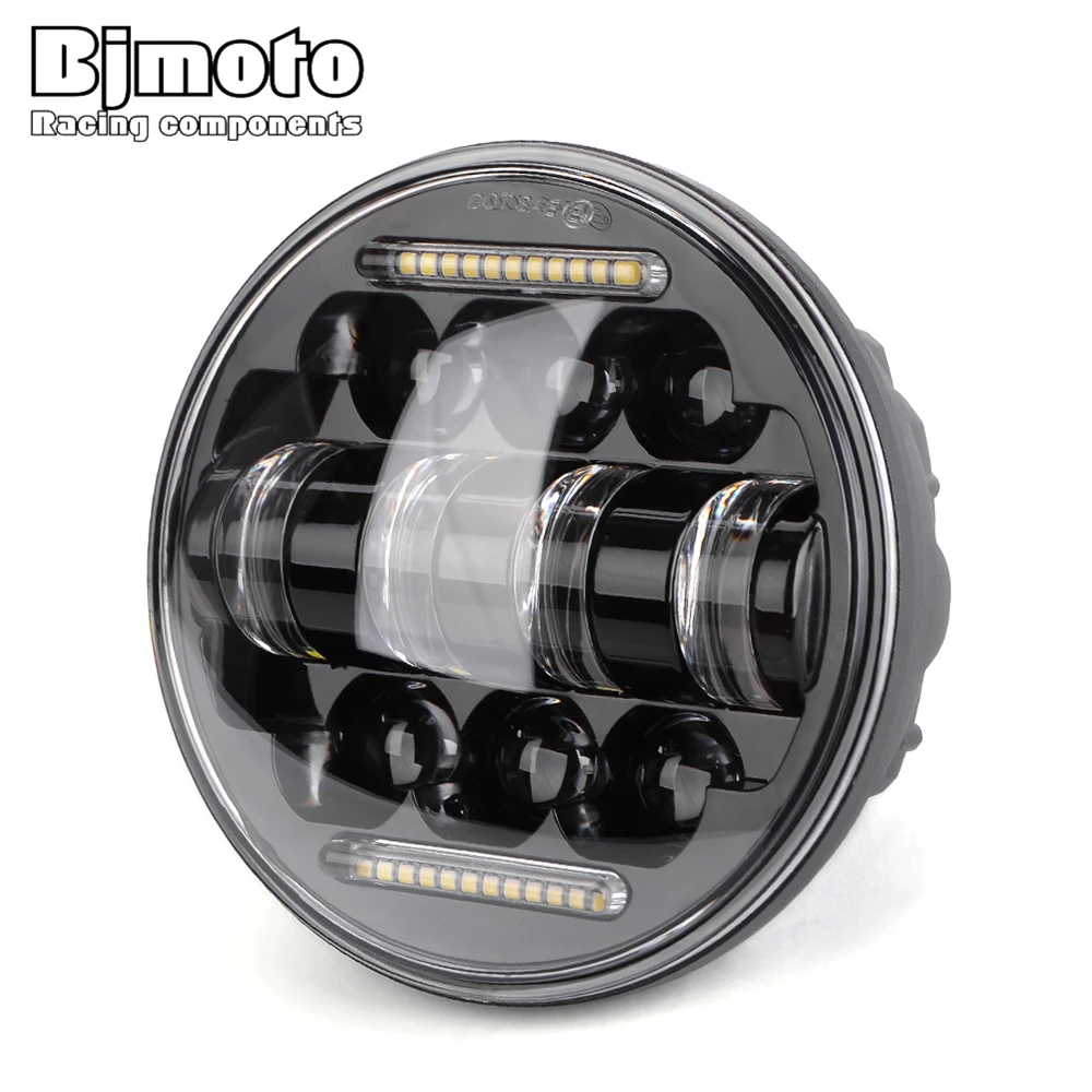 Мотоциклетная 5 75 дюймовая фара DRL Emark светодиодсветодиодный дальний и ближний