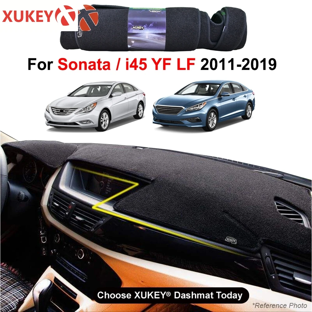 Автомобильный коврик с рельефом для Hyundai Sonata 2011 - 2019 приборной панели крышки