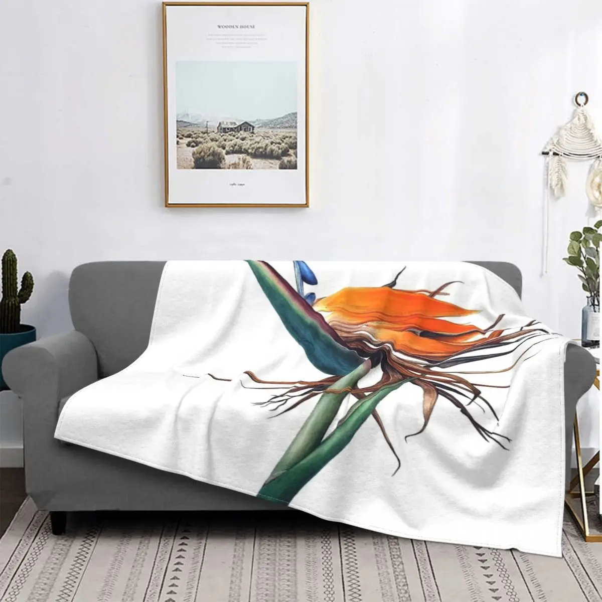 

Manta de flores Strelitzia, colcha para cama, alfombra a cuadros, manta para cama de verano, ropa de cama y fundas