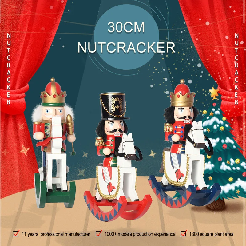 

Деревянный Декор король встряхиваемая лошадь 30 см, гайковерт, марионетка, мужской подарок на день рождения, детский праздничный маленький п...