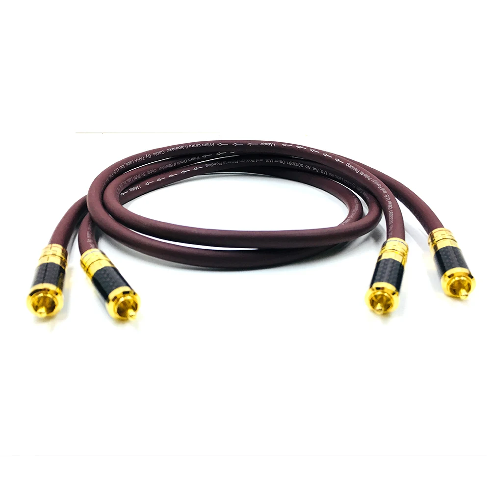 TOP HiFi пара 2RCA Штекерный кабель RCA справочный интерсоединительный аудиокабель