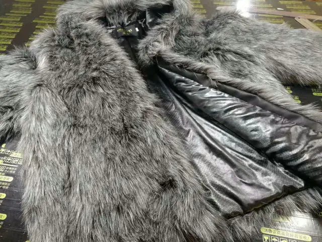 Зимняя Новинка, имитация лисьего меха, шуба, Мужская одежда, имитация синей лисы, полностью кожаная Шуба с капюшоном