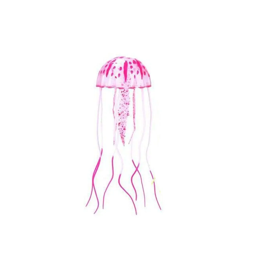 Pink Искусственная светящаяся Медуза для аквариума, флуоресцентная светящаяся Красивая Искусственная Медуза искусственная, украшение для аквариума - Цвет: Pink