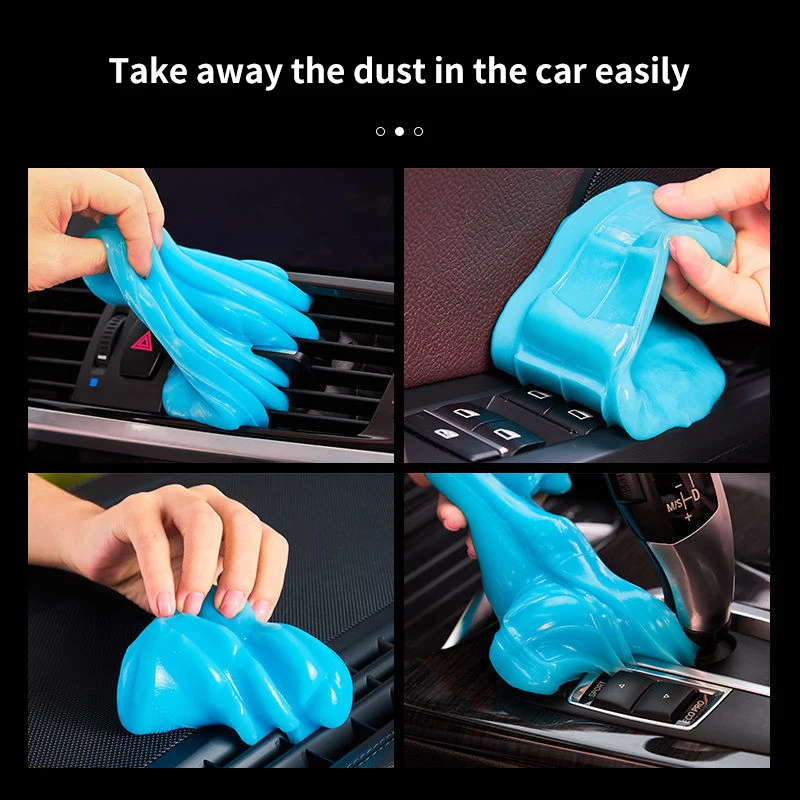 Universal Car Interior Cleaning Glue Wash Mud Magic Dust Remover Gel Home Computer Dashboard Air Vent Keyboard Dirt Cleaner Tool |