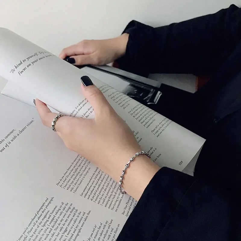 Silvology 925 стерлингового серебра 4 мм галстук цепь браслеты серебро Япония корейский стиль женские браслеты серебро дружбы ювелирные изделия