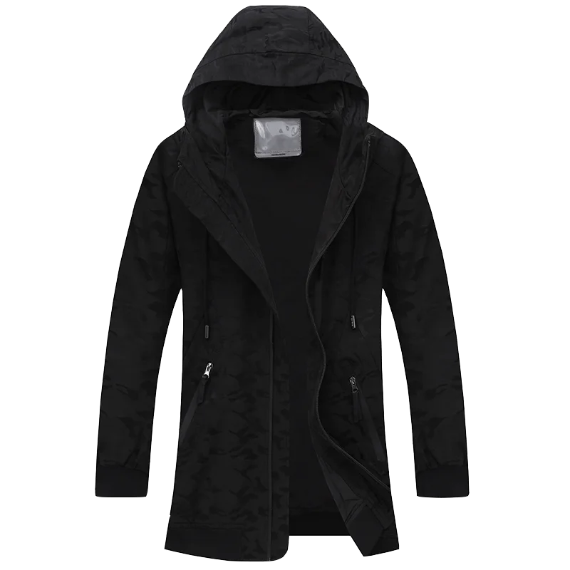 10XL 8XL 6XL 5XL мужская повседневная камуфляжная куртка с капюшоном, мужская верхняя одежда на молнии, приталенная весенне-осенняя одежда высокого качества