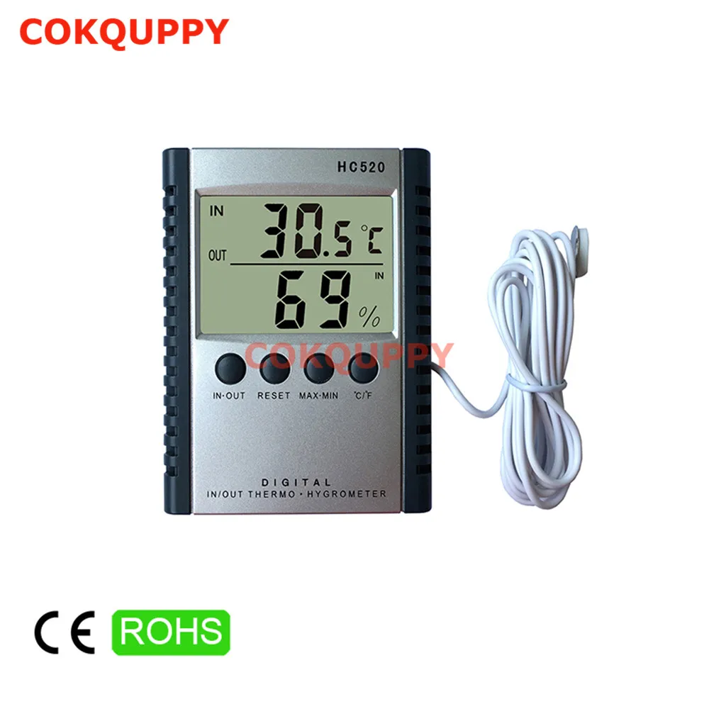 Цифровой термометр C / F с ЖК дисплеем метеостанция гигрометром для измерения