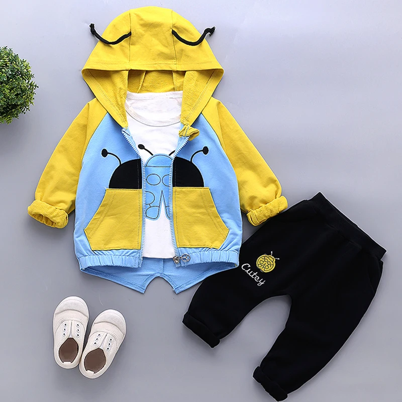 Bear Leader Baby Clothes New Autumn Boy&ampGirl Clothing Sets Fshion Sweet Children Bodysuits Rainbow Printed Kids Set | Детская одежда