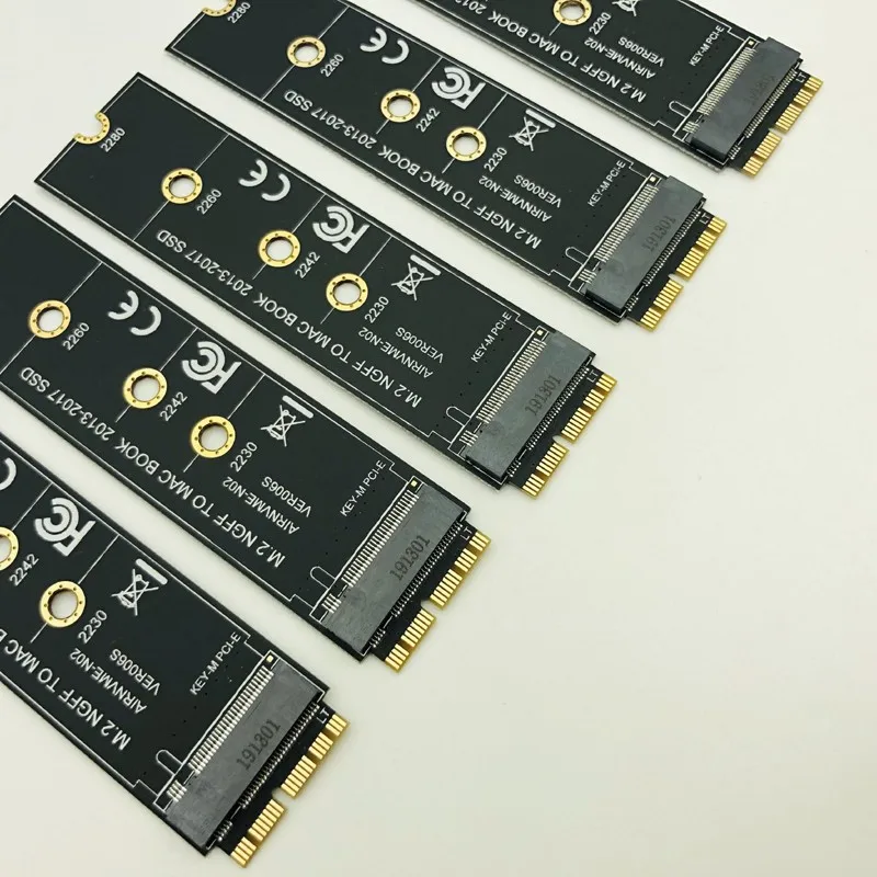 Адаптер NVME M2 SSD для MacBook Air Pro Retina 2013 2017 5 шт.|Адаптеры карт памяти| |
