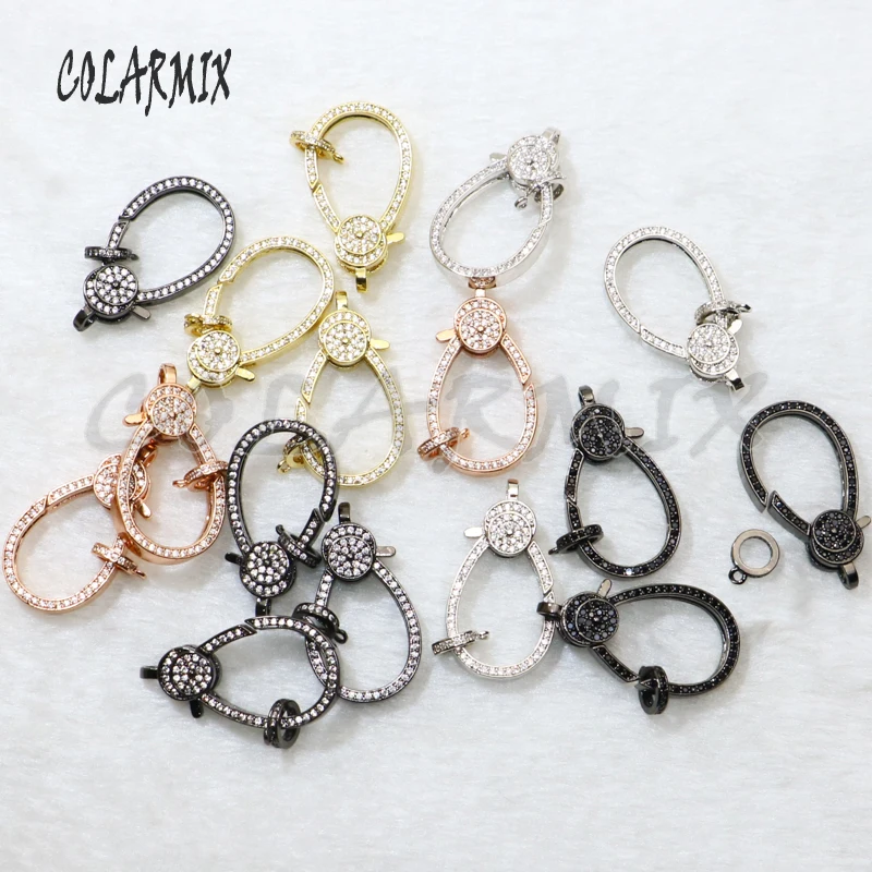 4 шт. оптовая продажа циркониевая застежка ювелирные аксессуары разъем для