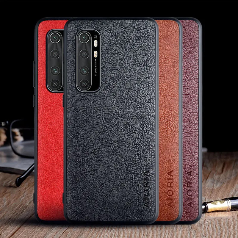Чехол для Xiaomi Mi Note 10 Lite Pro роскошный винтажный кожаный чехол телефона note lite
