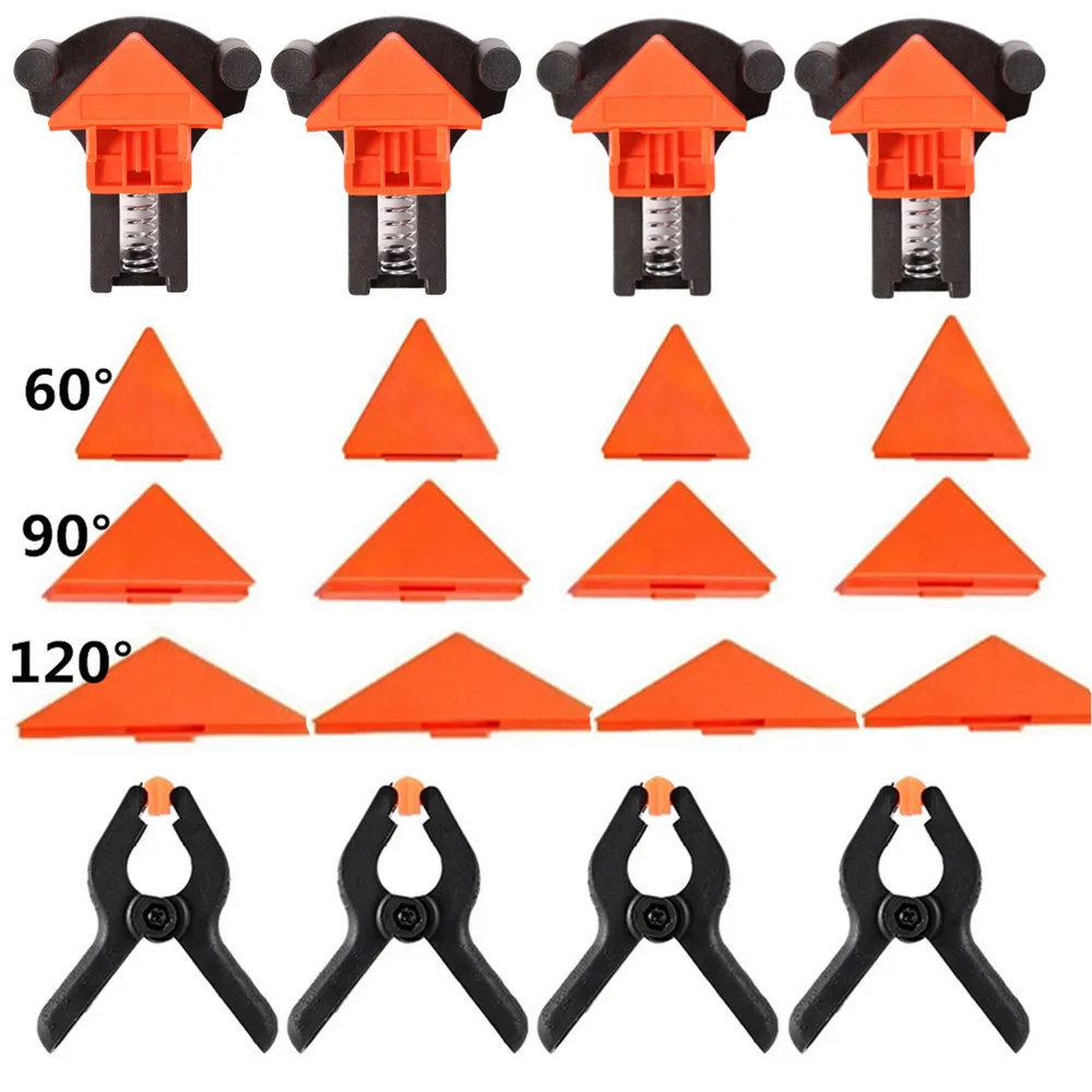 

60 90 120 Degree Woodworking Clamp Right Angle Fixing Clips Picture Frame Corner Clamp Woodworking Hand Tool DIY Fixture Tool