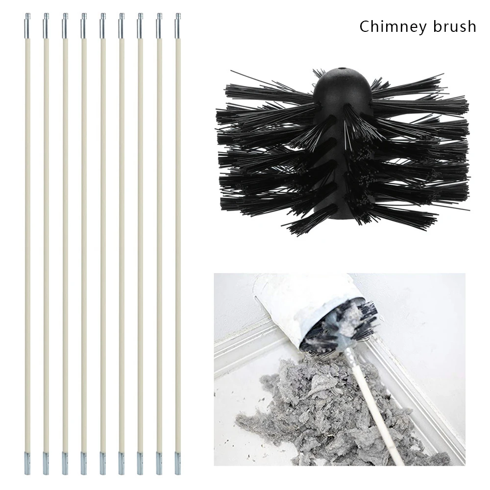 1 компл. нейлоновая щетка длинная ручка гибкие трубные стержни для дымового котла