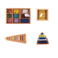 math toys for children colored golden bead materials for numbers 1 to 10 early learning montessori educational equipment