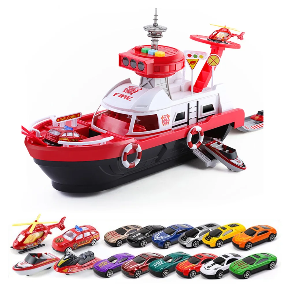 

Kids Toys Simulation Track Inertia Boat Music Colorful Lighting Toy Vehicles Ship Model Toy Early Educational Toys for Kids Gift