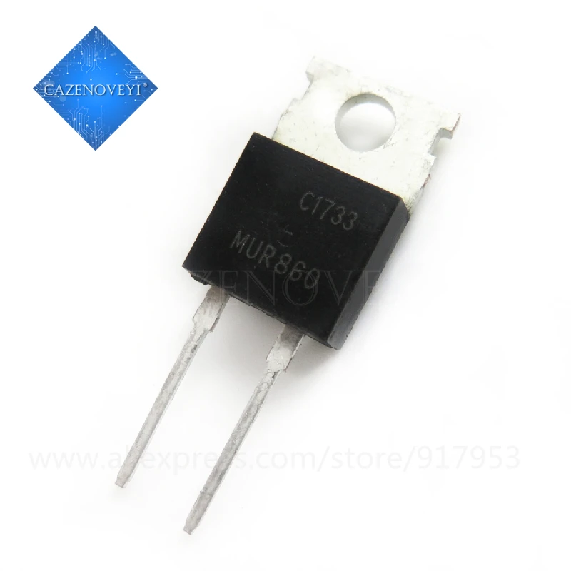 10 шт. / Лот MUR860G MUR860 U860 TO 220 8A 600V новый оригинальный в наличии|diode 8a|diode fastdiode fast recovery |