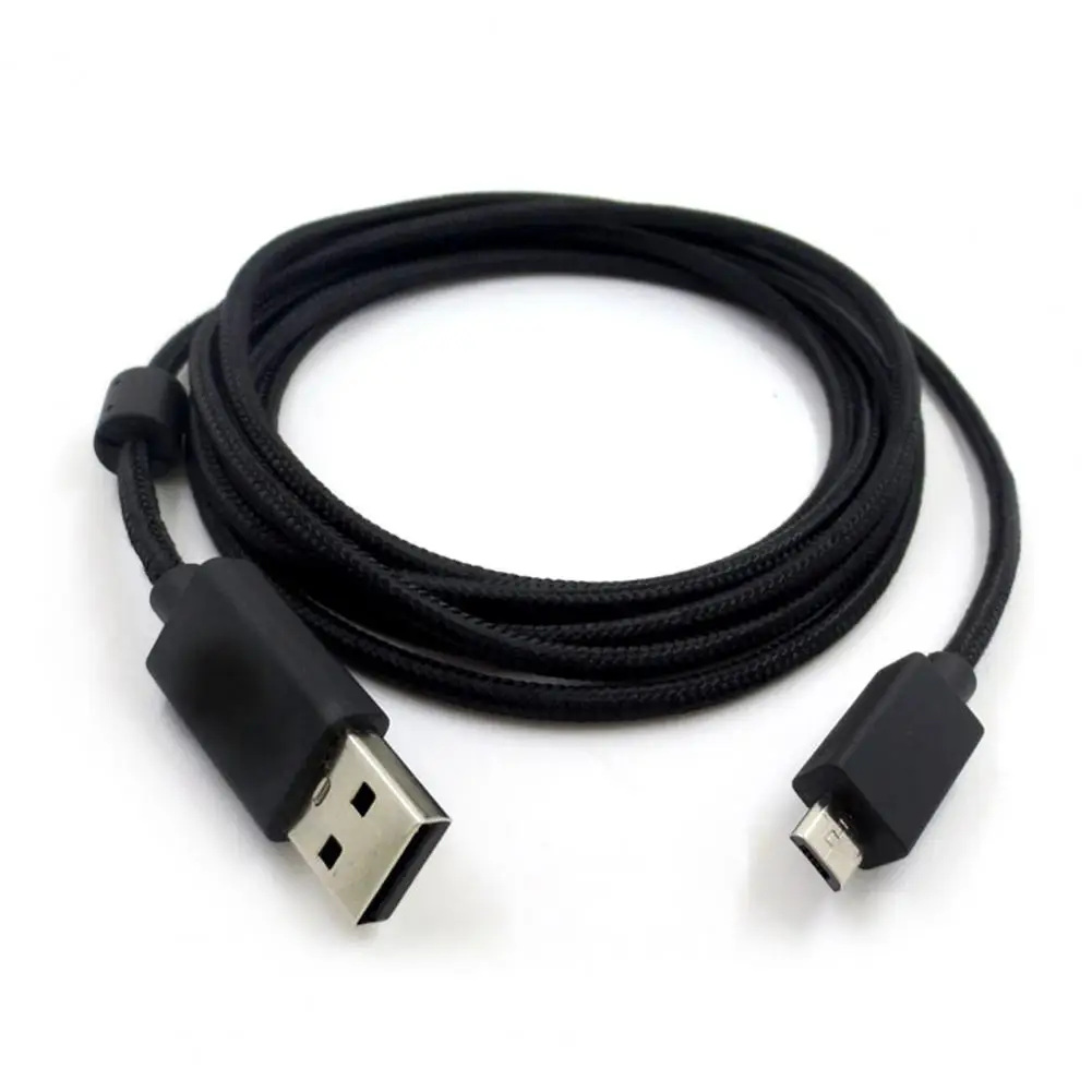 

Audio Cable Stable Transmission Anti-interference Rust-proof Braided Micro USB Headphone Audio Wire for Logitech G633 G633S