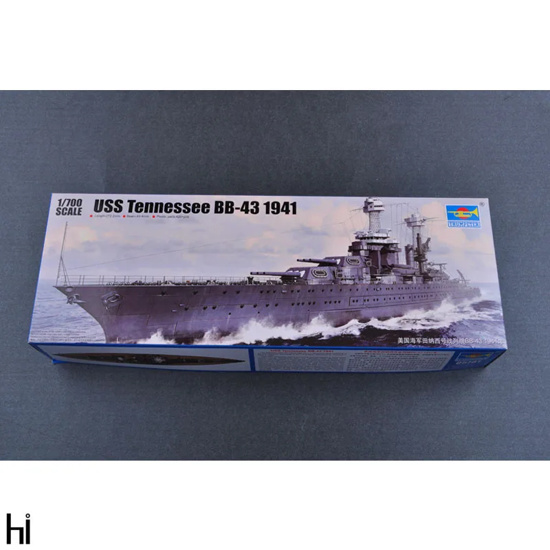

Trumpeter 05781 1/700 Scale USS Tennessee BB-43 1941 Battleship Military Ship Toy Hobby Assembly Plastic Model Building Kit