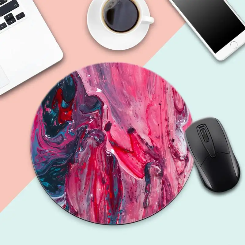 

strata liquid gamer play mats Mousepad Round Non-slip Cushion