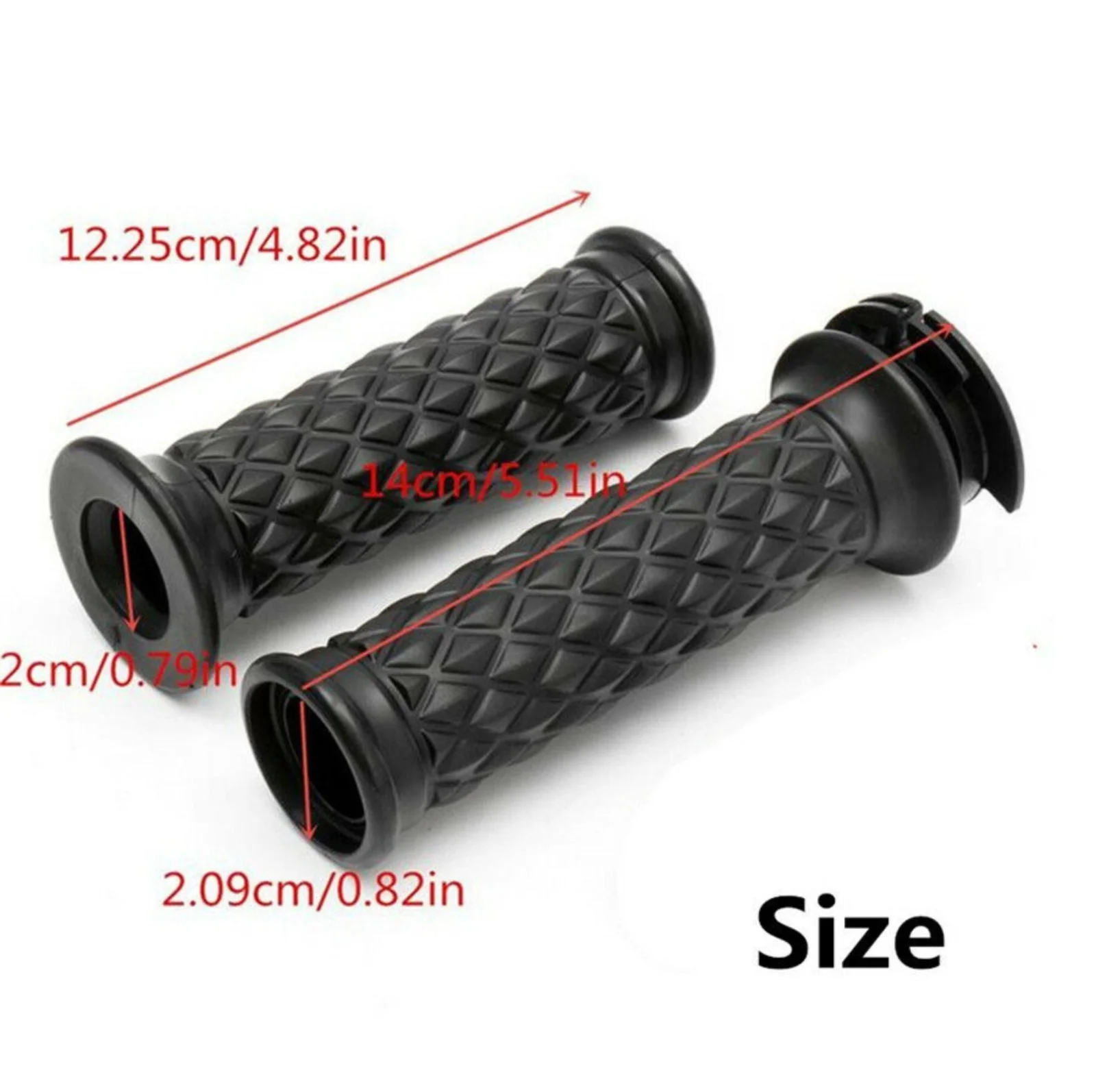 

7/8" Brown Motorcycle Bike All Terrain Vehicle Scooter Handle Handle Cover Rubber