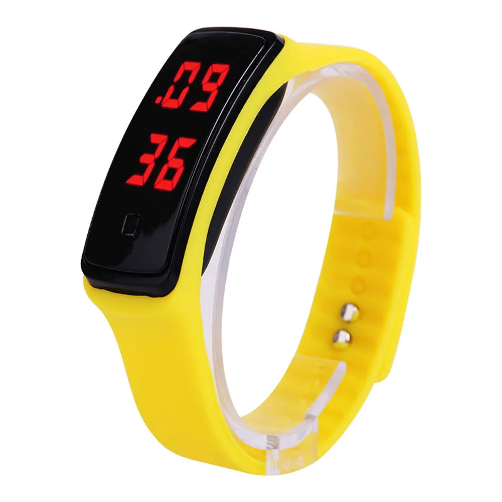 

Fashion Sport LED Women Watches Candy Color Silicone Rubber Touchscreen Digital Watches Waterproof Bracelet Wrist Watch XRQ88