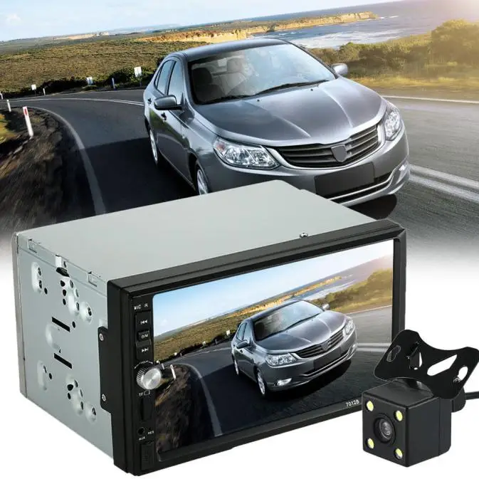 Автомобильная стереосистема Mp5 2 Din mp3 плеер радио Bluetooth Usb Aux + парковочная камера Fm