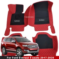 car floor mats for ford everest 5 seats 2020 2019 2018 2017 2016 2015 2008 custom rugs carpets auto accessories car styling