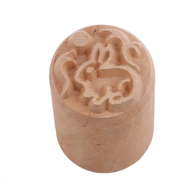 

Personality Raindrop Shaped Wooden Emboss Clay Stamp DIY Photo Album Decoration Wood Rubber Stamp Embossing Craft