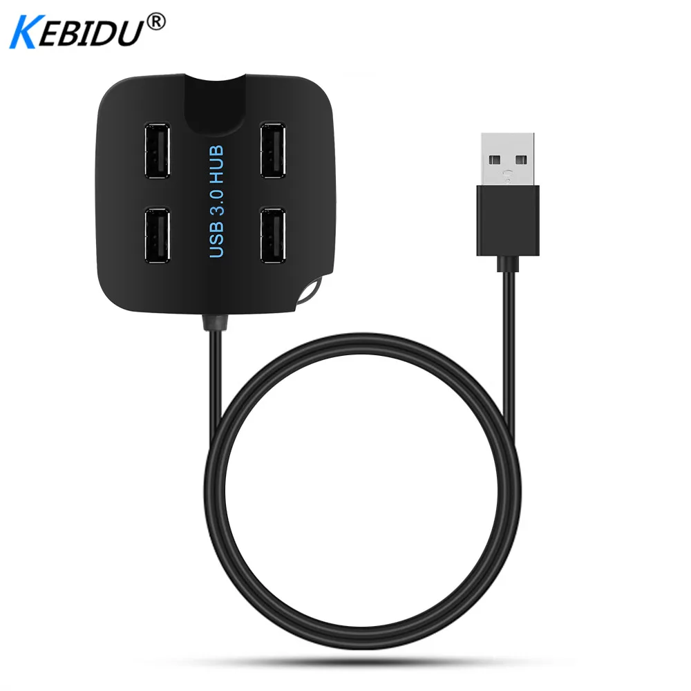 Kebidu 4 порта 5 Гбит/с высокоскоростной мини USB3.0 USB2.0 концентратор разветвитель для