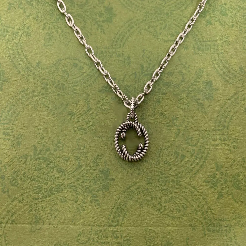 

Light luxury brand jewelry 1:1s925 sterling silver high-end custom vintage men's necklace Valentine's Day gift