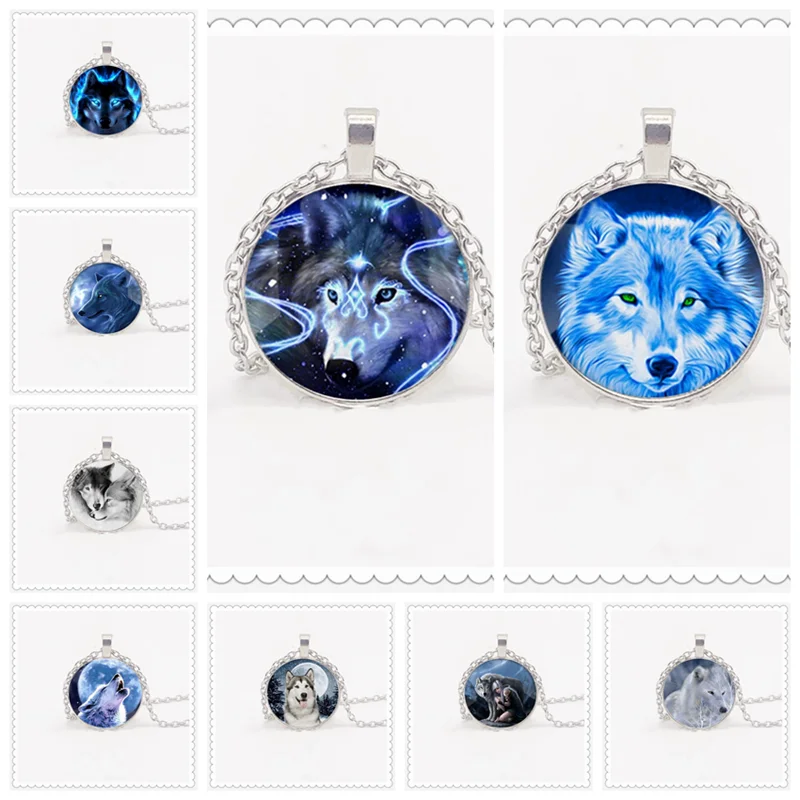 

hot! Fashion Vintage Nordic Witchcraft Wolf Chain Novelty Animal Cool Wolf Sweater Chain Holder Gift
