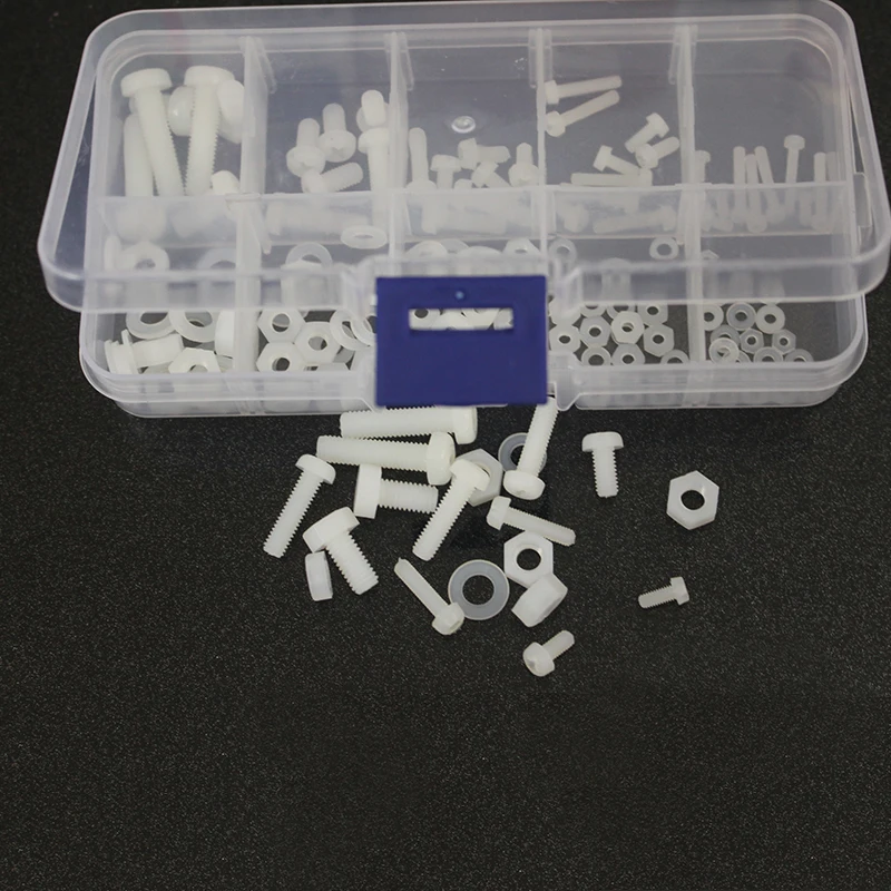 150 шт Женский Мужской шестигранный нейлоновый нарезной болт гайка стойка