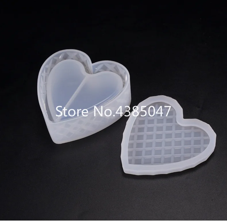 Подарочная коробка для ювелирных украшений в форме сердца хранения форма формы
