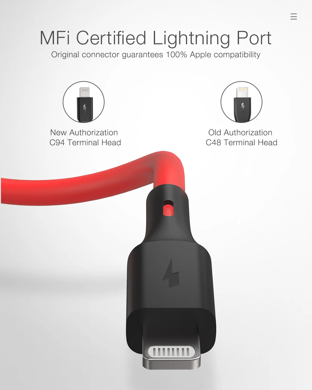 Blitzwolf BW-CL2 2.4A usb type C к Lightning MFI сертифицированные Дата зарядки Кабели PD3.0 телефон зарядное устройство ПВХ для iPhone 11 Pro Max