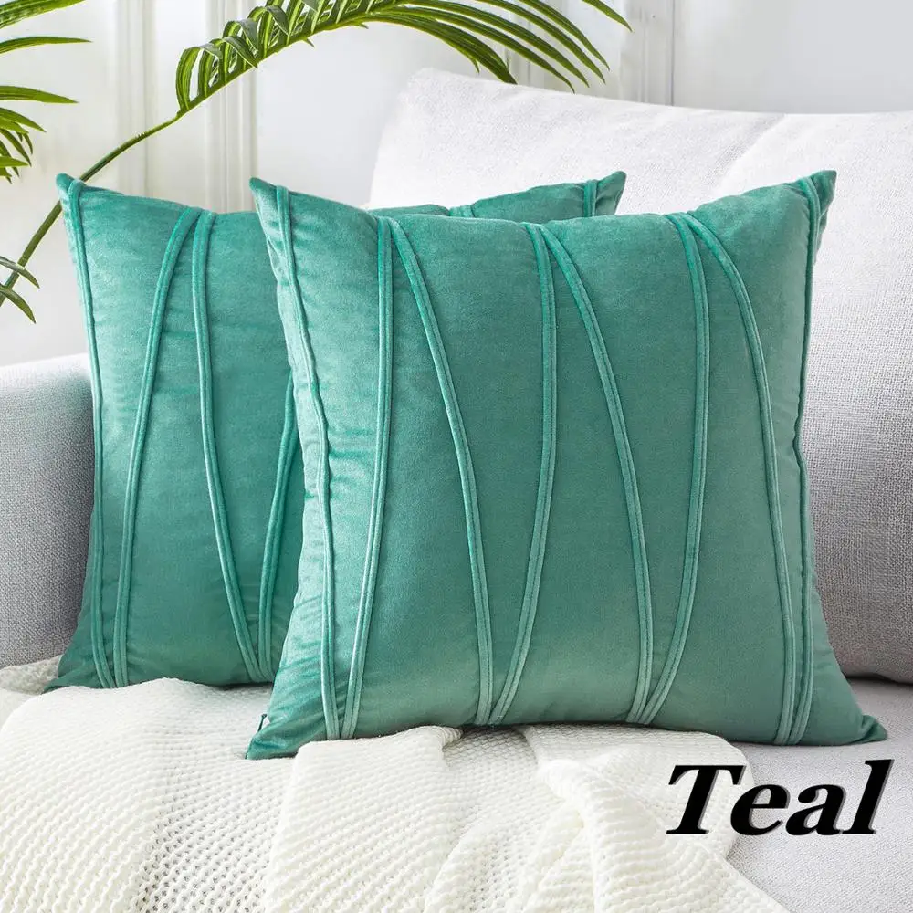 

Velvet Striped Decorative Pillows Throw Pillow Cover Cases Pillowcases Cushion Covers For Home Sofa Seat Chair 45x45cm
