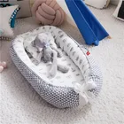 Портативная кровать-гнездо для мальчиков и девочек, кровать для путешествий, хлопковая Колыбель для младенцев, детская люлька, кровать для новорожденных
