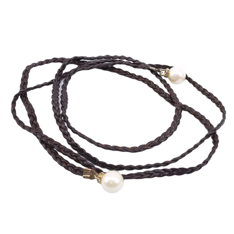 

Womens luxury Belt Style Candy Colors Hemp Rope Braid Belt Female Belt For Dress belts for women