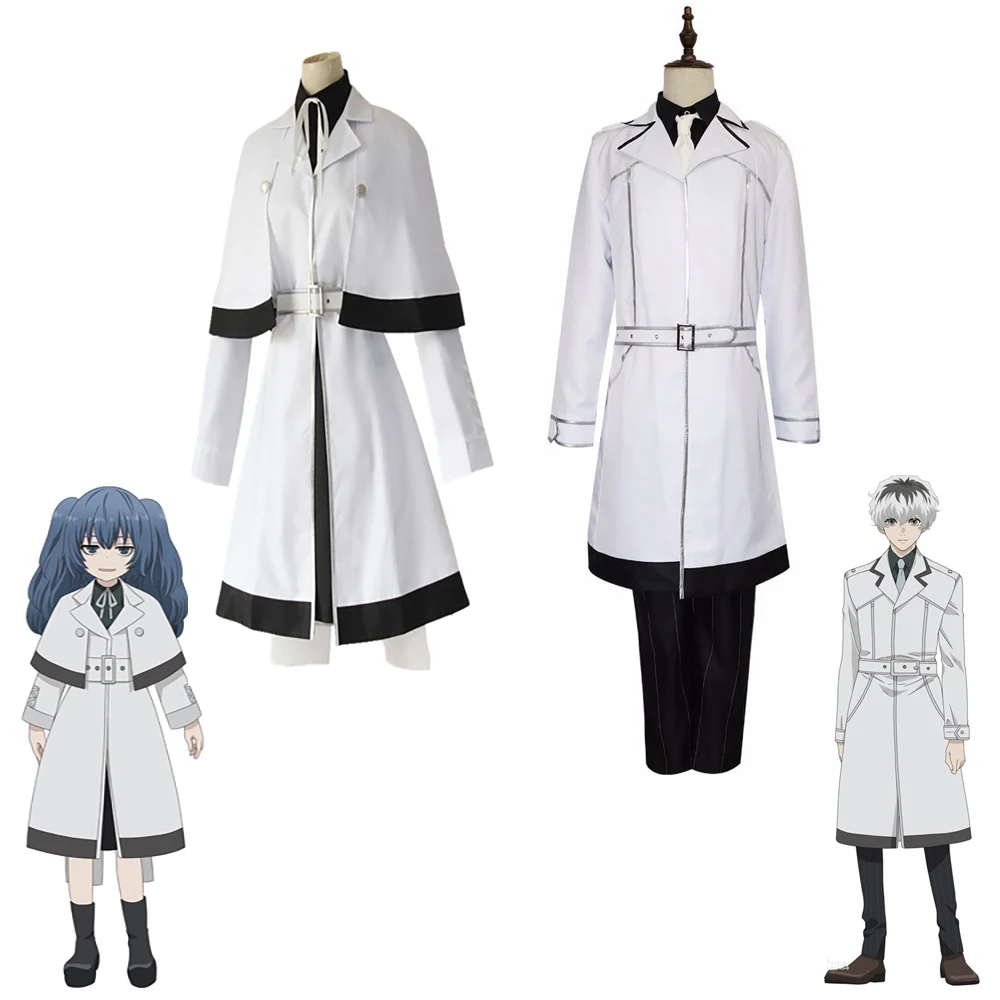 

JP Anime Tokyo Ghoul Re Sasaki Haise Ken Kaneki Cosplay Costume Men Women Full Set White Halloween Party Uniform Wig