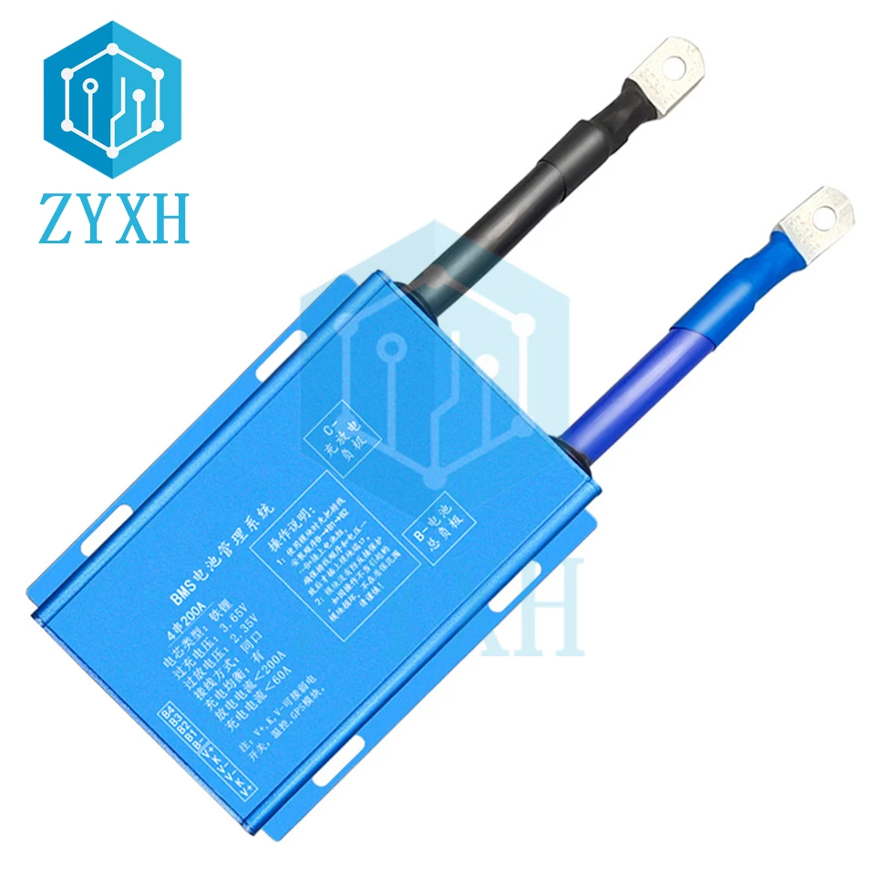 

BMS 4S 150A 200A Lifepo4 аккумуляторная батарея, балансировочная плата, контроль температуры, защита от короткого замыкания для RV Car