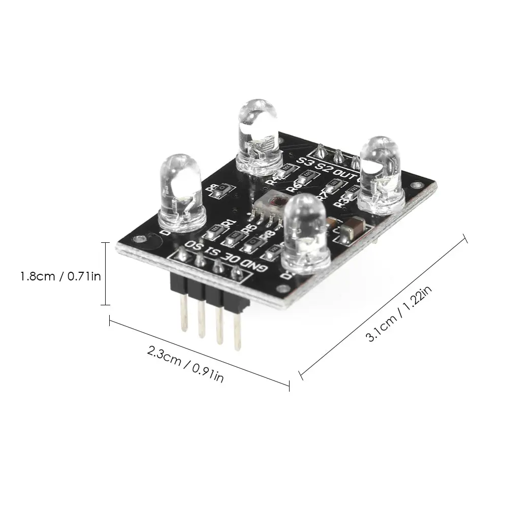 1 шт. модуль датчика TCS230 TCS3200D распознавания цвета детектор для MCU Arduino DC 3-5 в вход |