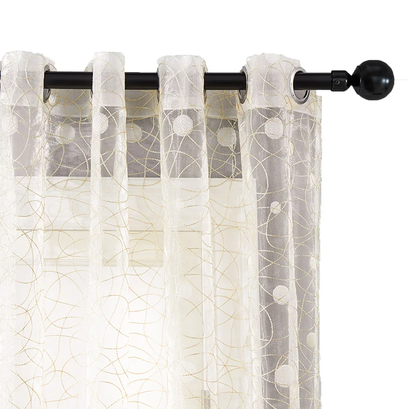 

FieldCricket Sheer Curtains for Living Room Tulle for Windows Curtains In The Bedroom Home Decoration Modern Style Voile Drapes