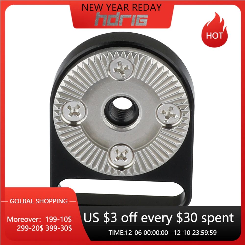 

HDRIG Standard M6 Female ARRI Rosette Connecting Mount for Dslr Cameras Accessories Aluminum