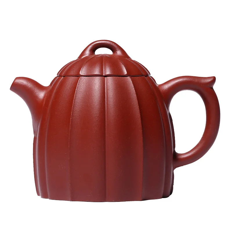 

Zisha teapot Yixing Dahongpao rib pattern Qinquan teapot famous hand brewed teapot