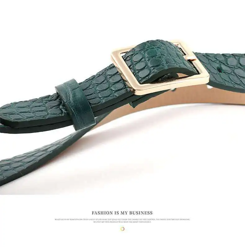 

2020 New Fashion Brand Crocodile Pattern Belts For Women PU Leather Belt Women Jeans Dress Belt