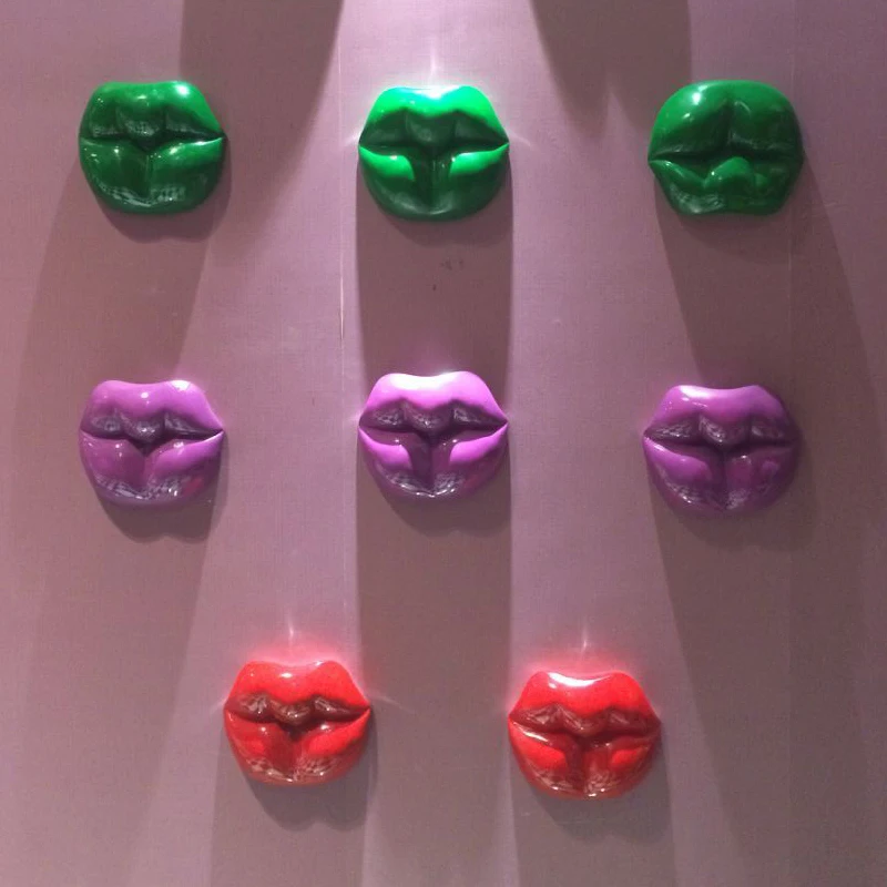 

Resin Lips Wall Decoration Crafts Home Decor Trends Three-dimensional Wall Hanging Decoration