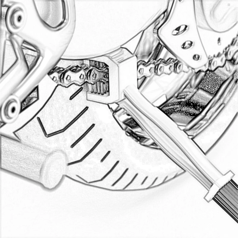 Красная мотоциклетная щетка для велосипедной цепи набор кисточек мотокросса
