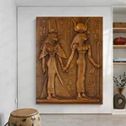Египетские иероглифы, Картина на холсте, древний Египетский таинственный постер со старой логикой и культурой, настенный художественный Декор для гостиной