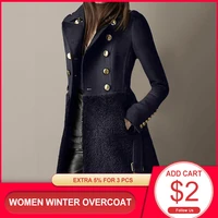 2021 winter double breasted coat women overcoat jacket thick warm fleece jacket korean plus size wrap coats female casual