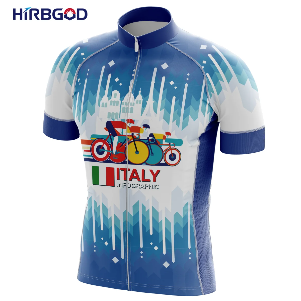 

HIRBGOD Summer Male Bike Wear Quick-Drying Short-Sleeved Bicycle Sportswear Riding Pattern Men Cycling Jersey,TYZ713-01