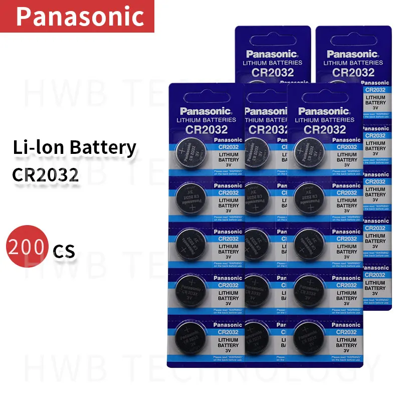 Аккумулятор для часов PANASONIC cr2032 3 в 200 шт. | Электроника